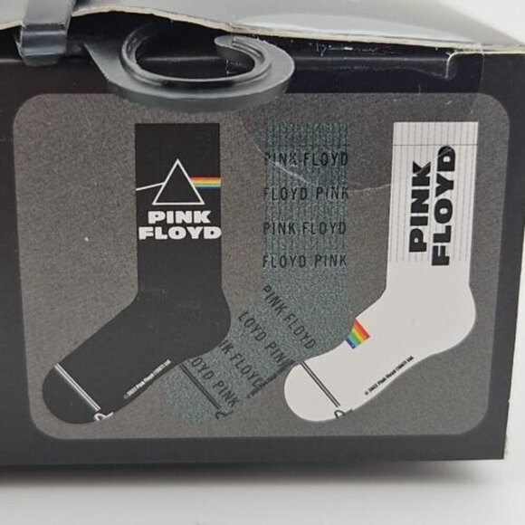 Pink Floyd Socks 3 (Three) Pairs Size 7-12 Black, White, & Gray Y2K Retro Rock - Picture 2 of 13